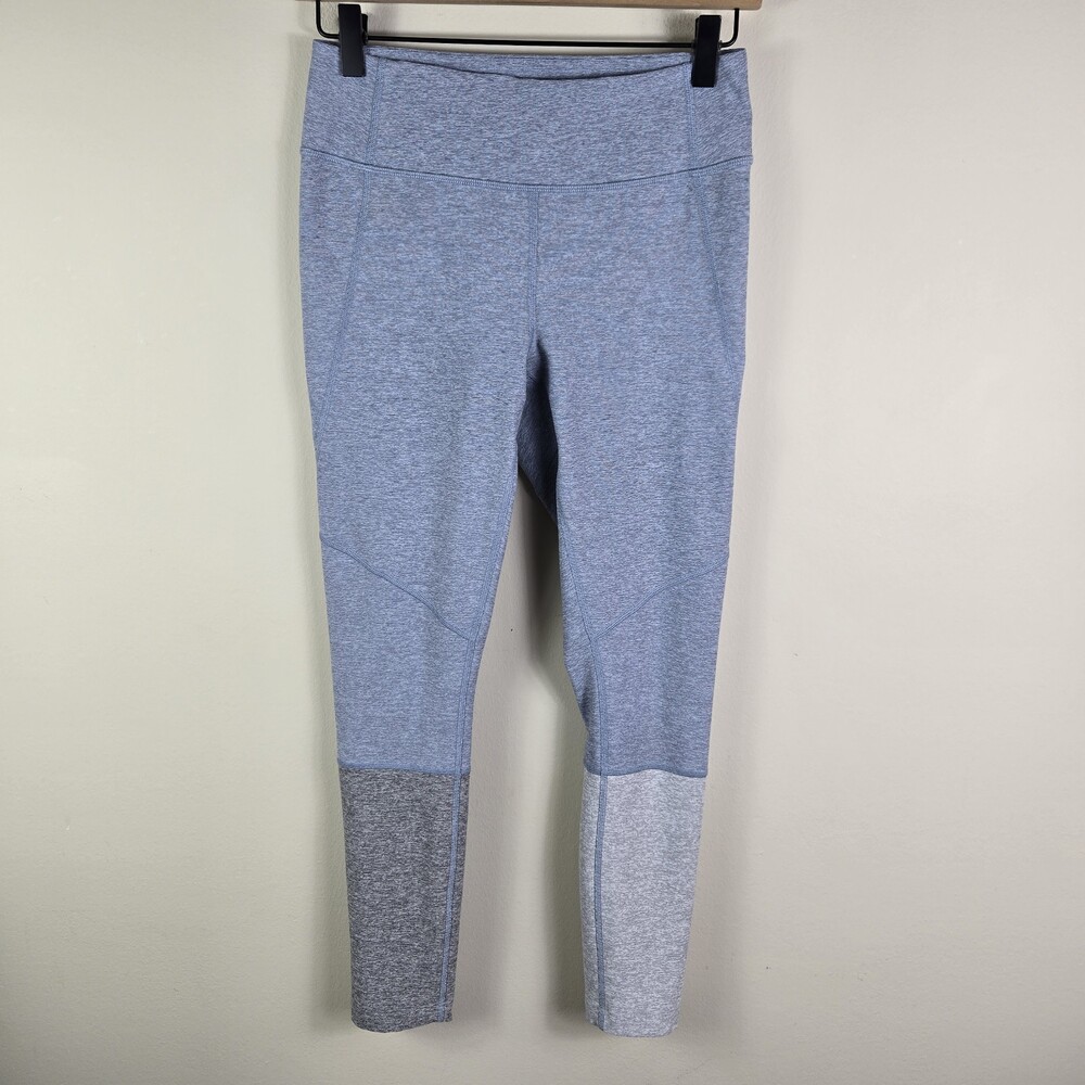Outdoor Voices Womens Pants S Blue Gray Tipped  Leggings Tipped Ankle 7/8